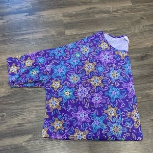 Purple Snowflake Lularoe Irma XL